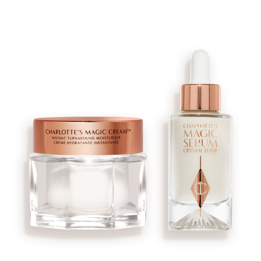 wissenschaftlich fundiertes serum- und zaubercreme-set